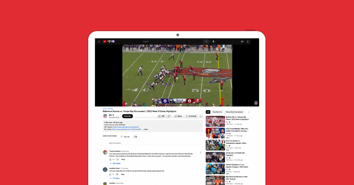 YouTube for Sports